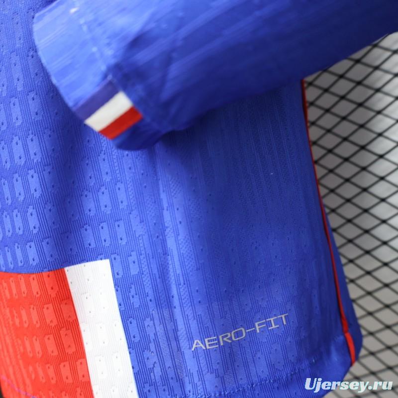 Player Version 26/27 PSG Blue & Red Stripe Long Sleeve Home Jersey