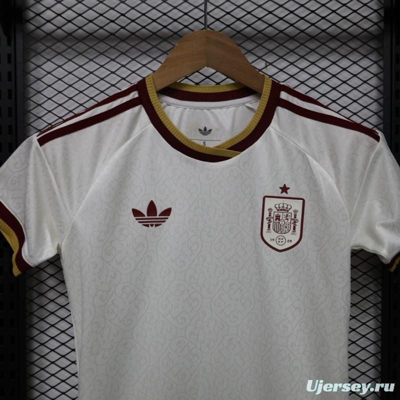 Player Version Womens  26/27  Spain White Away Jersey