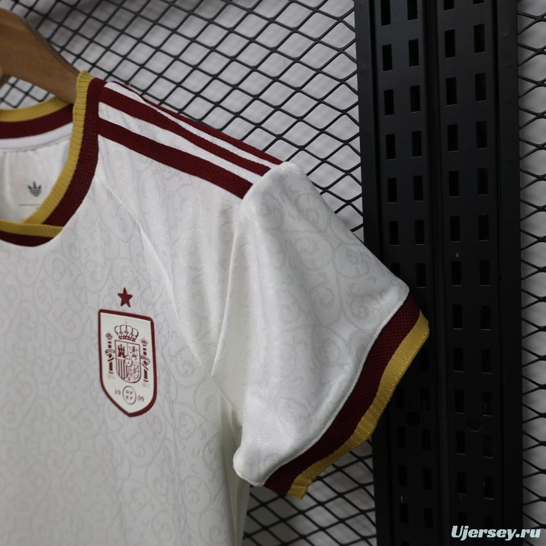 Player Version Womens  26/27  Spain White Away Jersey