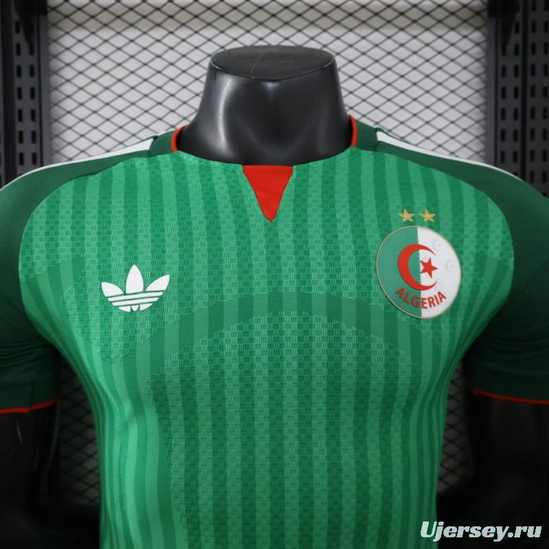 Player Version 26/27  Algeria Green Stripe V-Neck Special Edition Jersey
