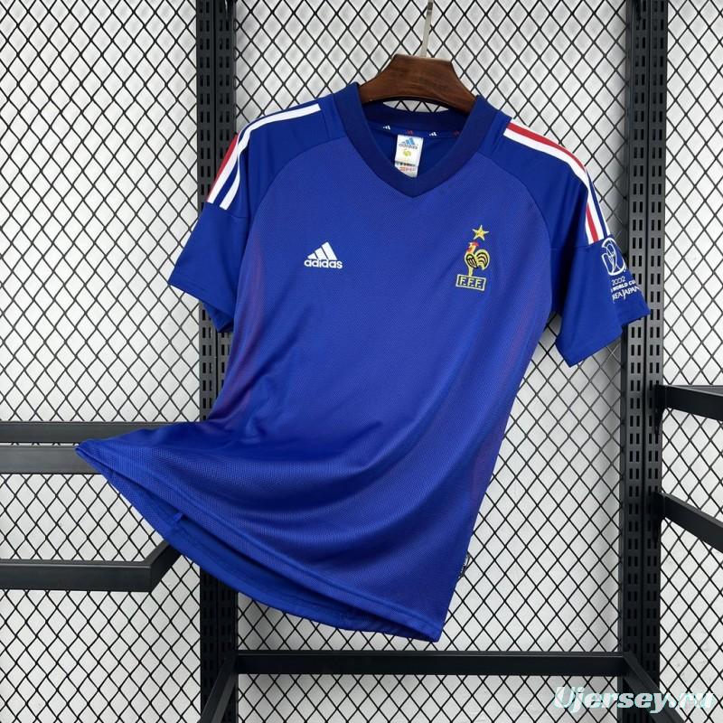 Retro 2002 France Home Jersey