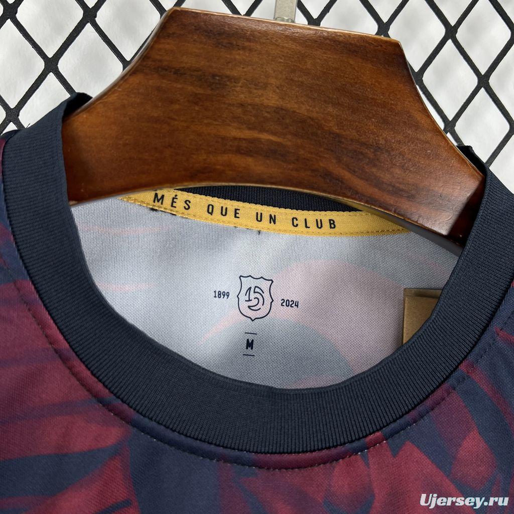 26/27 Barcelona Special Abstract Red & Blue "Barça" Script Jersey