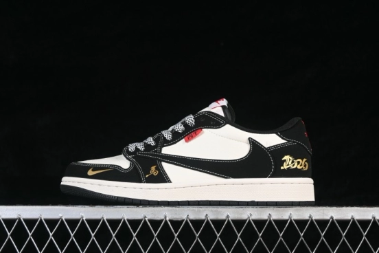 Nike Air Jordan 1 Low Retro Basketball Shoes with Black and White Panda Colorway Premium Custom Craftsmanship - MZ9588-823