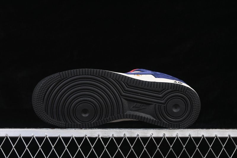 Nike Air Force 1 '07 Low Lunar New Year Edition Red White Blue Panel Casual Sneakers - XD0028-019