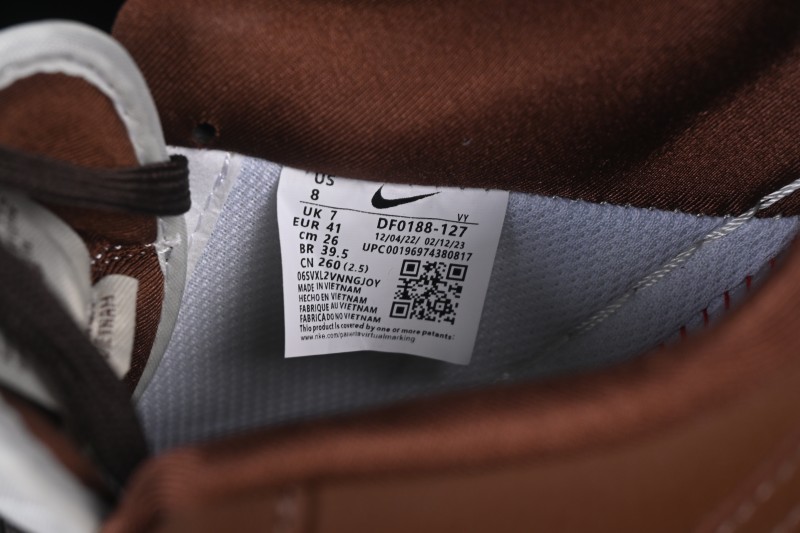Nike Air Force 1 '07 Low Basketball Shoes with Brown Cheese Print Design - DF0188-127