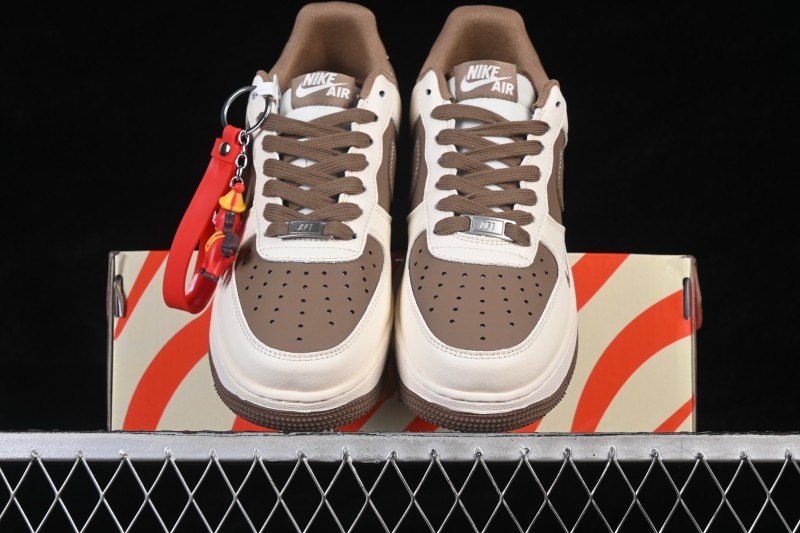 Nike Air Force 1 '07 Low Year of the Horse Limited Edition White Brown Casual Basketball Sneakers - XD0028-017