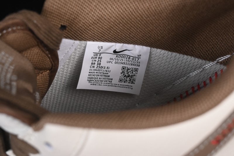 Nike Air Force 1 '07 Low Year of the Horse Limited Edition White Brown Casual Basketball Sneakers - XD0028-017