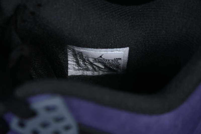 Nike Air Jordan 4 Retro 'Lakers' Premium Suede Basketball Sneakers - FV5029-500