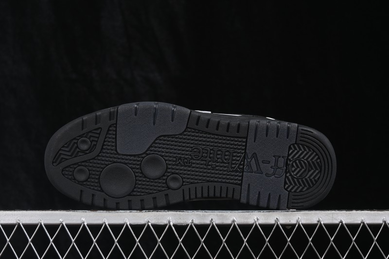Off-White Out of Office Low-Top Fashion Skate Shoes Black-White