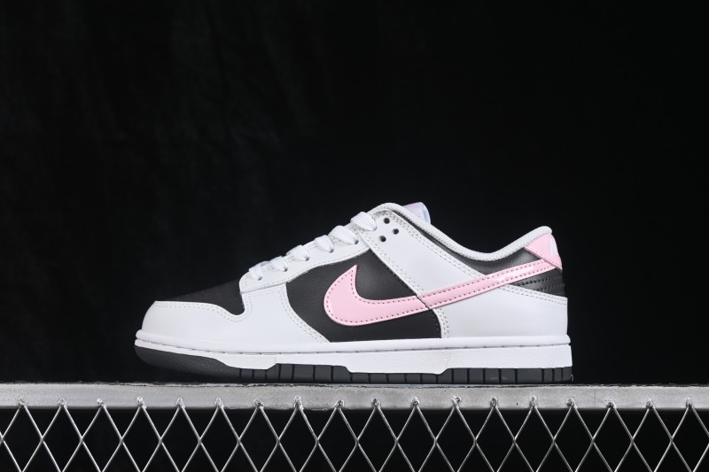 Nike SB Dunk Low White Black Pink Low-Top Casual Skate Shoes - IB8510-100