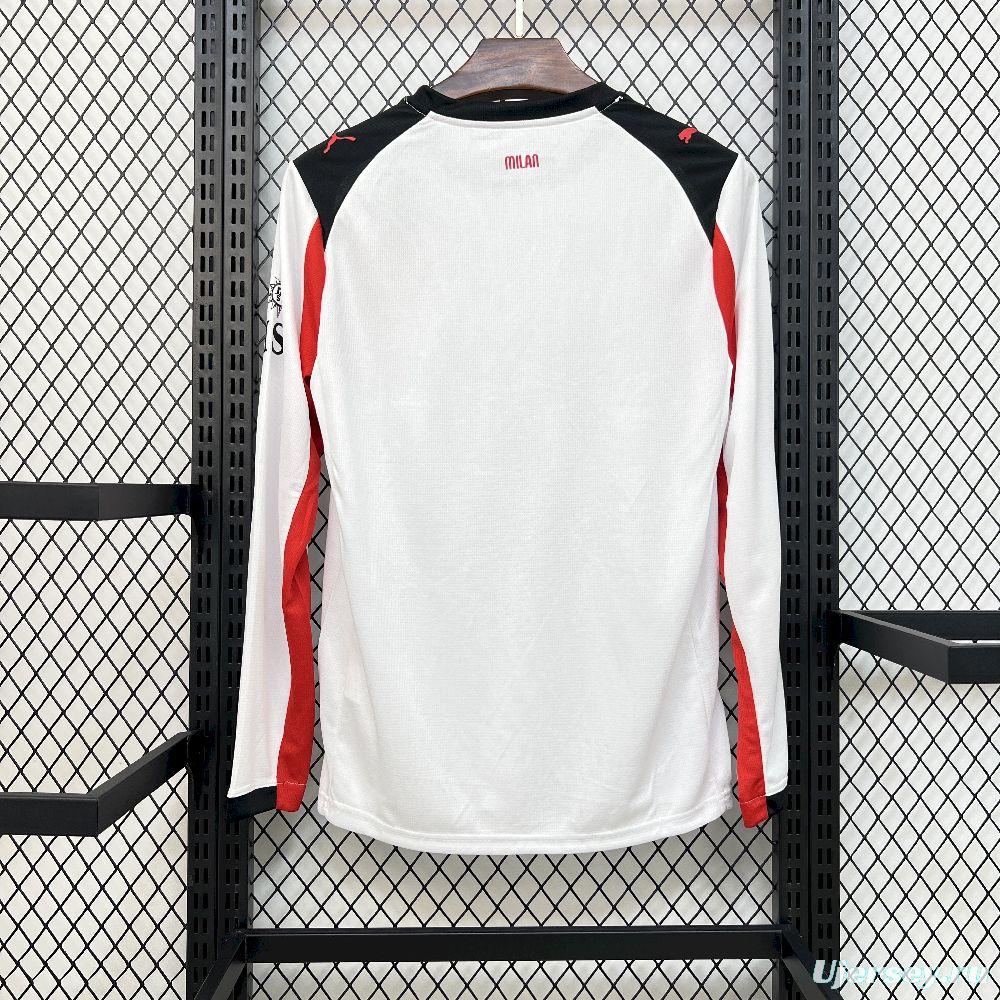 2025/26 Mens AC Milan Away Long Sleeve Jersey