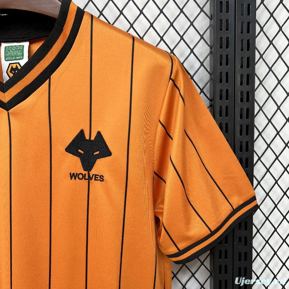 1985/86 Retro Wolverhampton Wanderers Home  Jersey