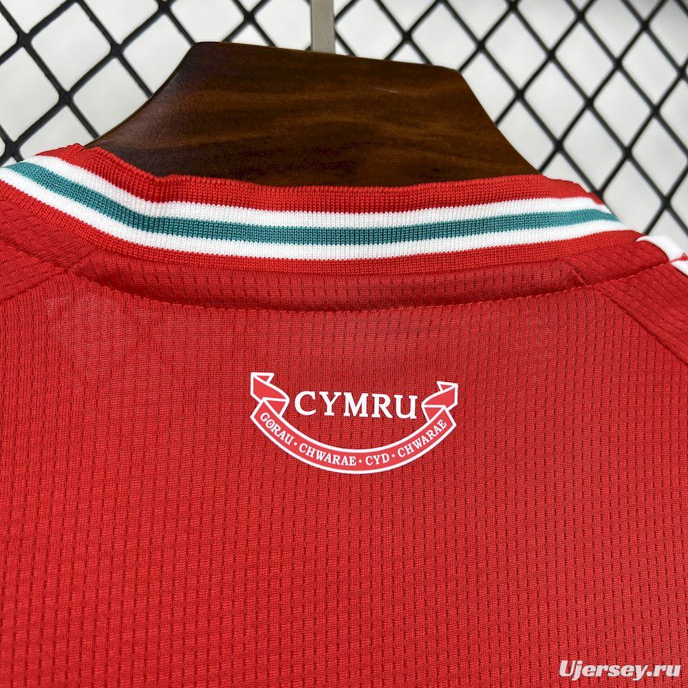 2026 Mens Wales World Cup Home Jersey