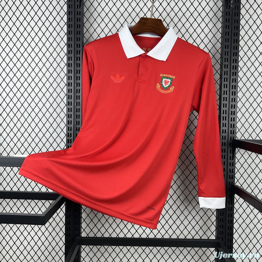 2026 Mens Wales 150th Anniversary Long Sleeve Jersey