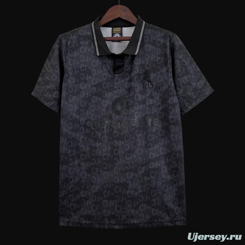 Retro Chelsea 1990 Black Special Black Out Jersey