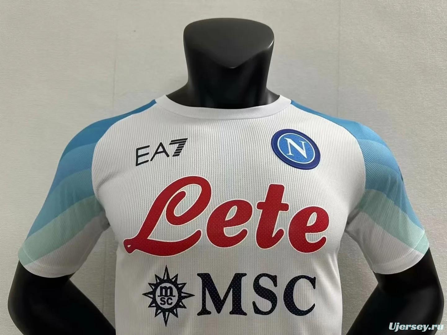 22/23 SSC Napoli Face Game White Jersey