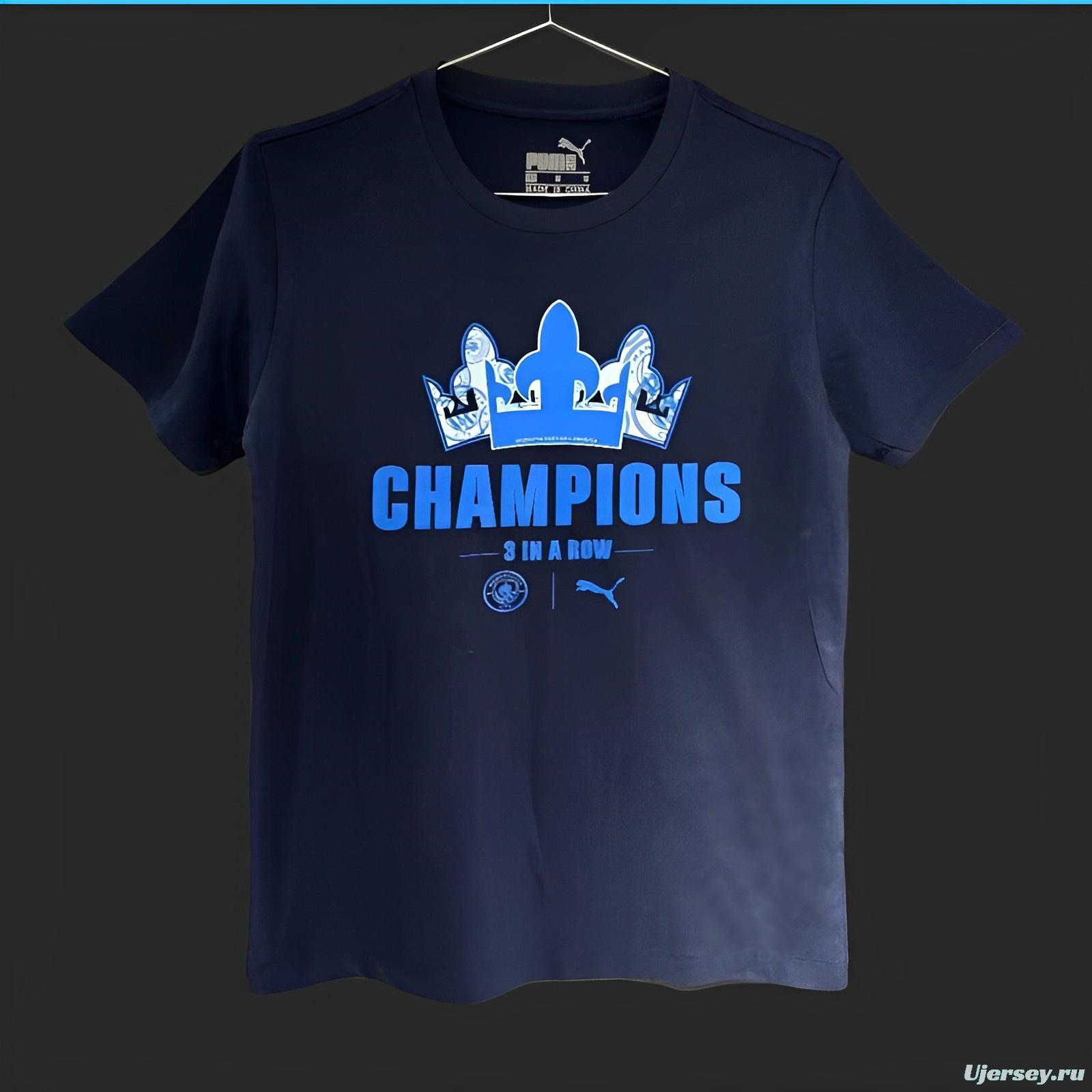 23/24 Manchester City Navy Champion T-Shirt