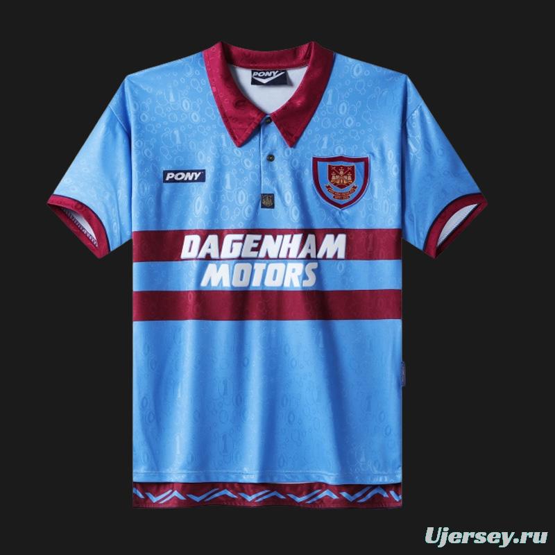 Retro 95/97 West Ham United Away Blue Jersey