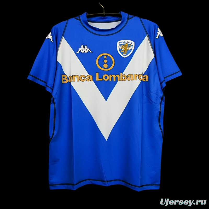 Retro 03/04 Brescia Away Blue Jersey