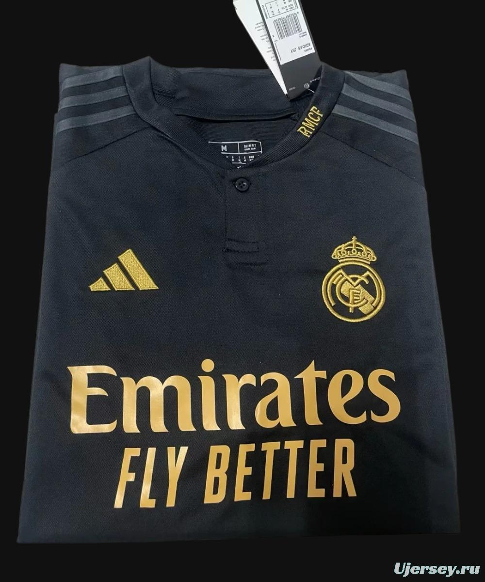 23/24 Real Madrid Black Third Jersey