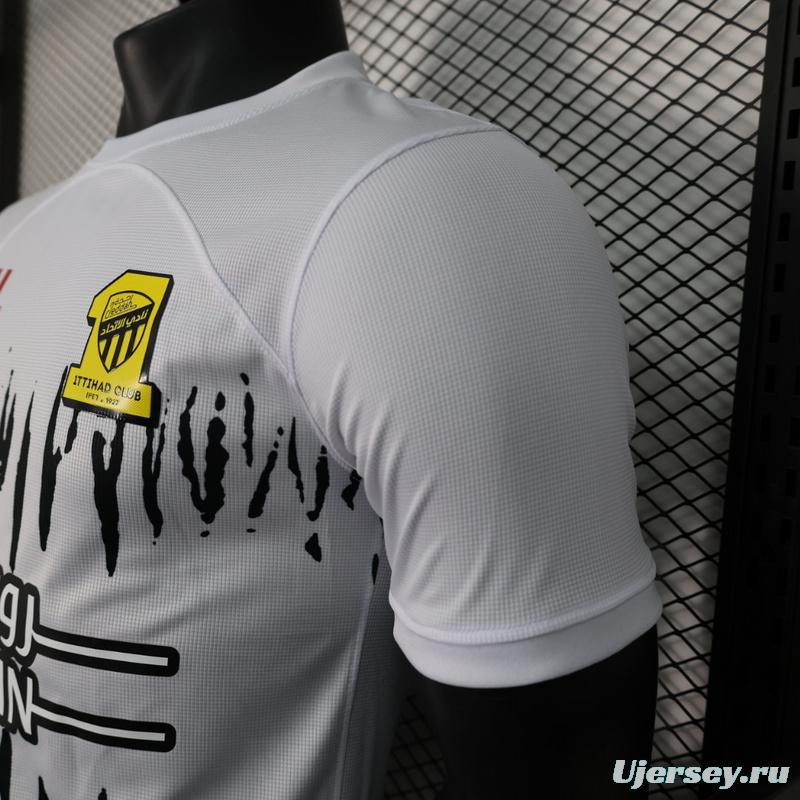 Player Version 23/24 Al-Ittihad Away White Jersey