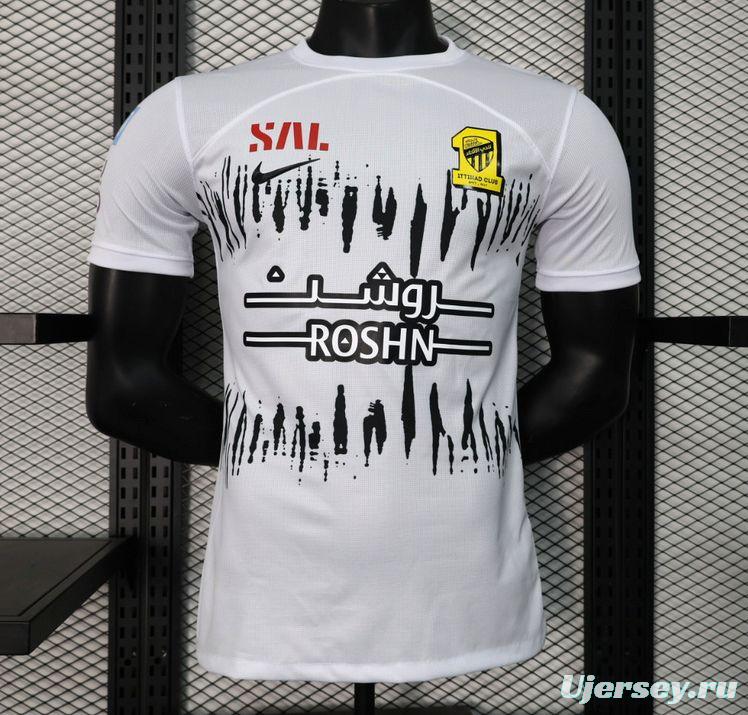 Player Version 23/24 Al-Ittihad Away White Jersey