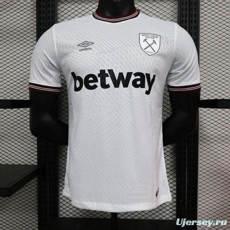 Player Version 23/24 West Ham United Away Jersey