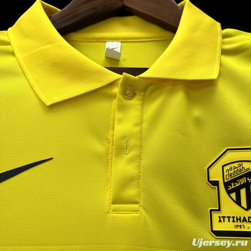 23/24 Al-Ittihad Club Yellow Polo Jersey