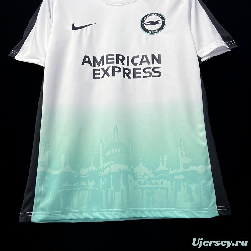 23/24 Brighton Europa League Version White Jersey