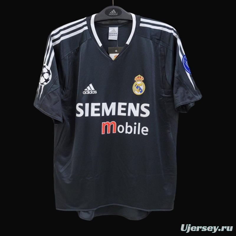 Retro 04/05 Real Madrid Third Black Jersey