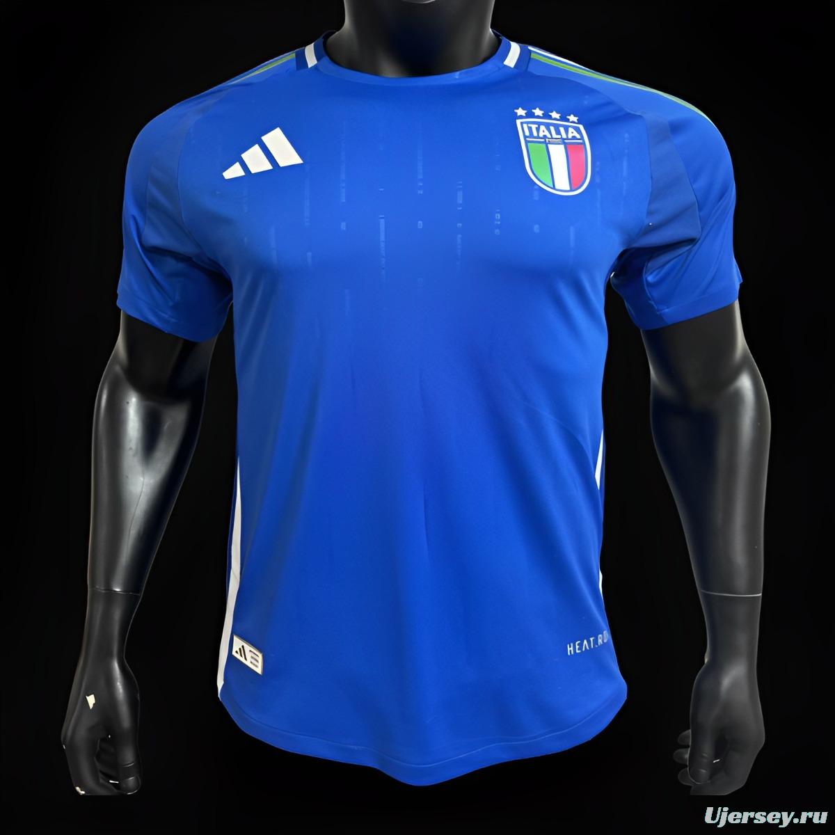 Player Version 2024 Italy Home Jersey