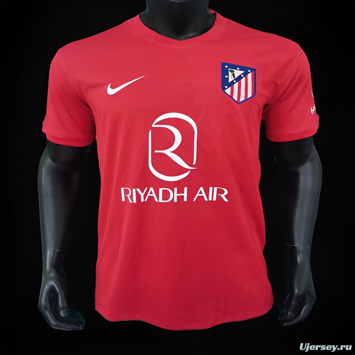 23/24 Atletico Madrid Red Champions League Jersey