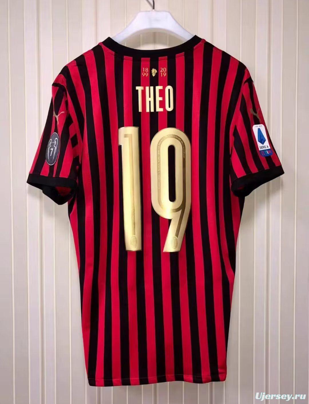 Retro 19/20 AC Milan Anniversary 120TH Home Jersey