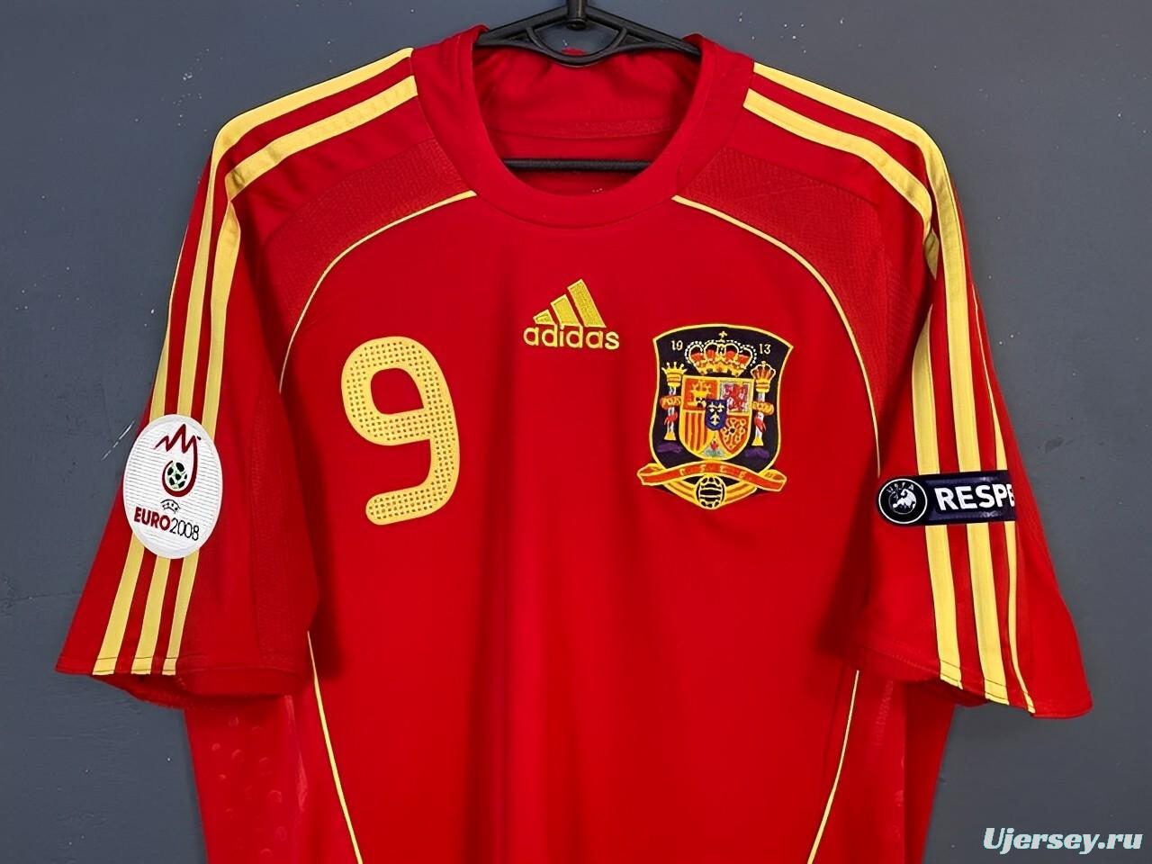 Retro 2008 Spain Home Jersey