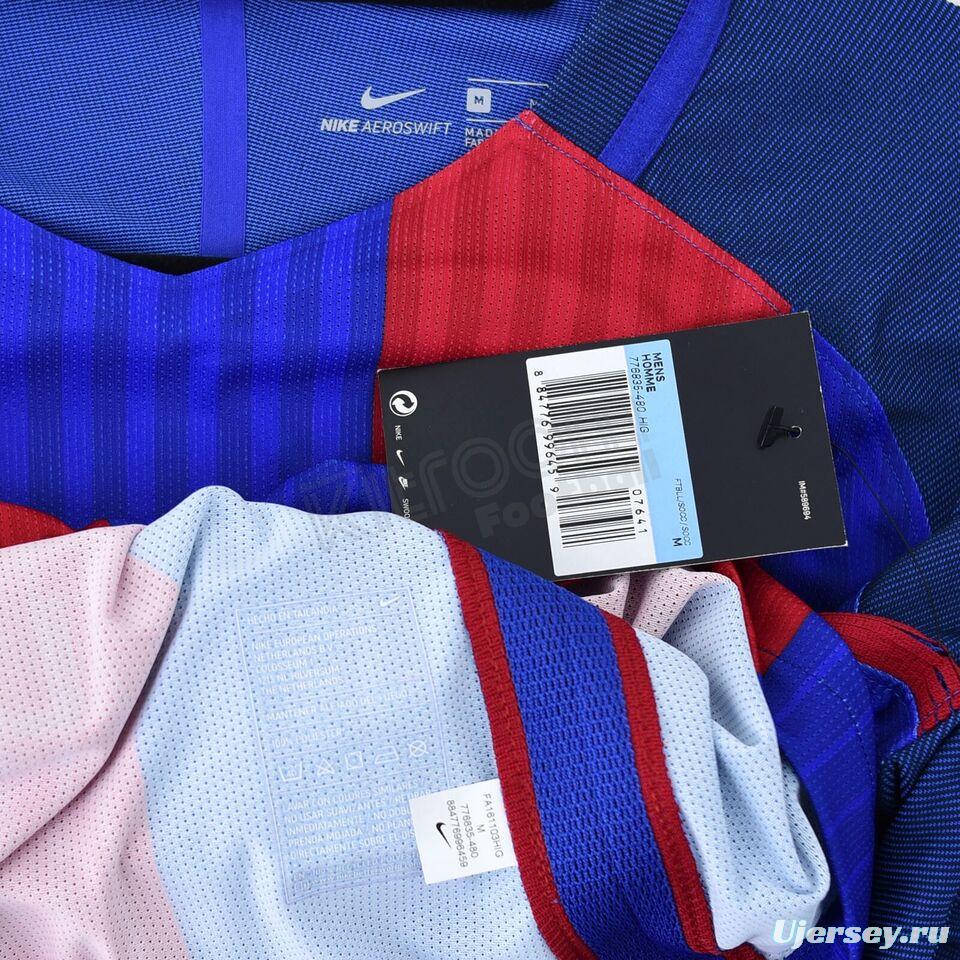 Retro 16/17 Barcelona Home Long Sleeve Jersey