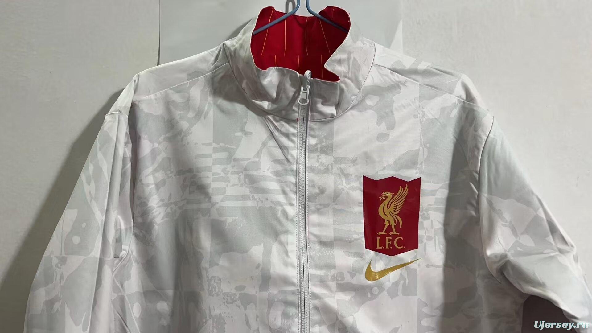 24/25 Liverpool Red/White Reversible Full Zipper Jacket