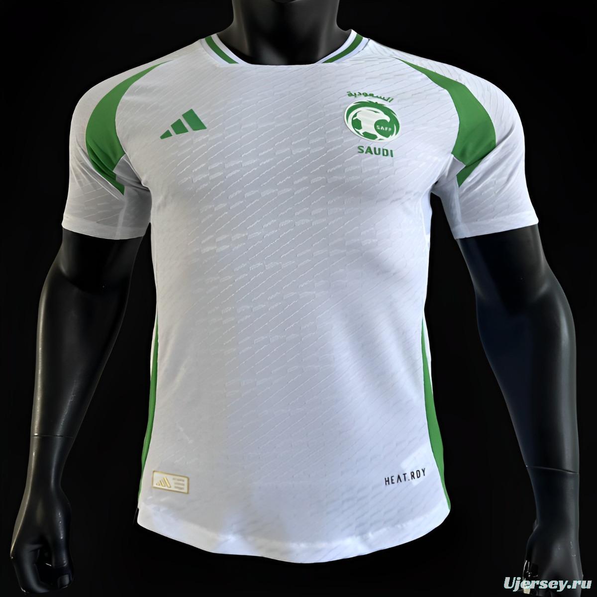 Player Version 2024 Saudi Arabia Away White Jersey