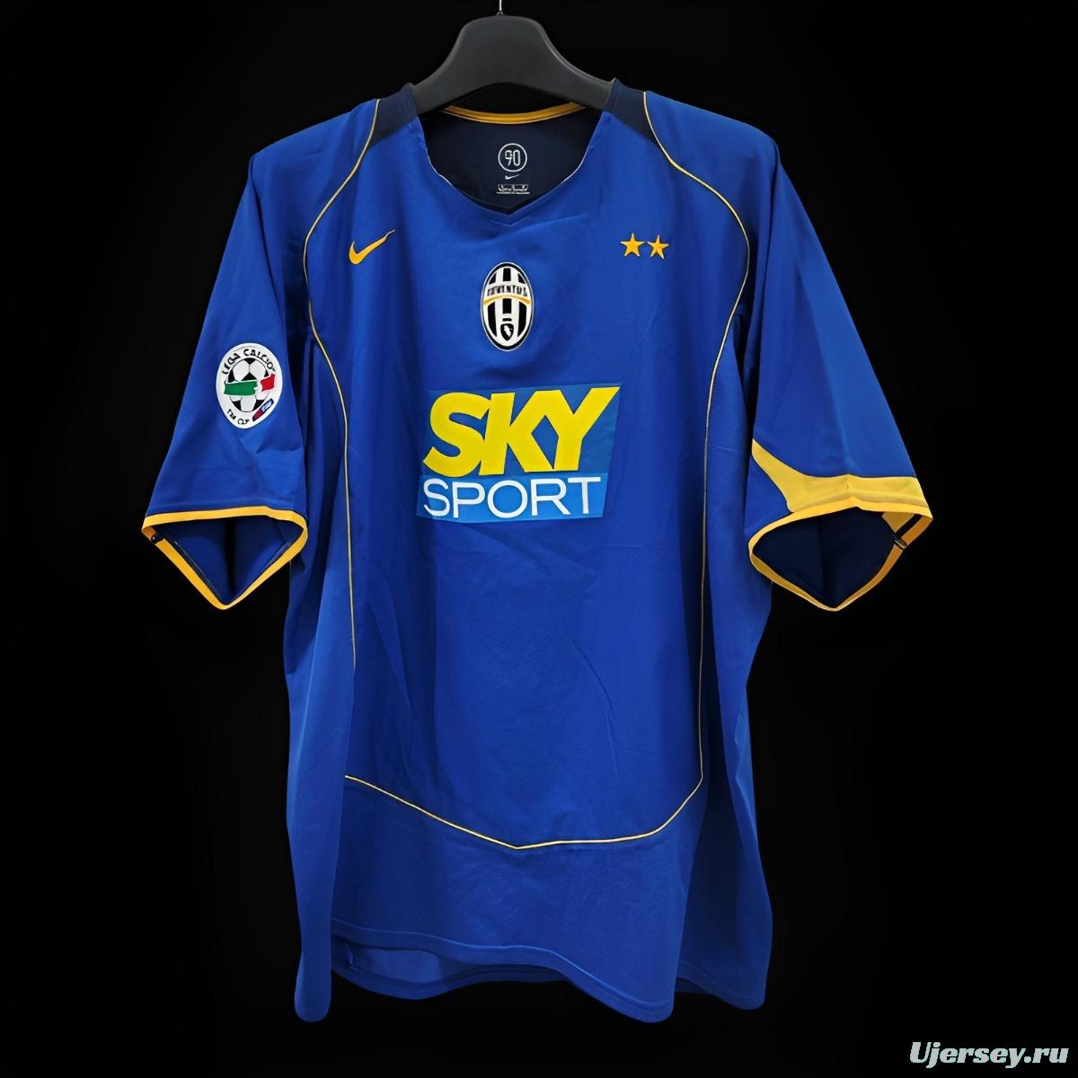 Retro 04/05 Juventus Away Blue Jersey