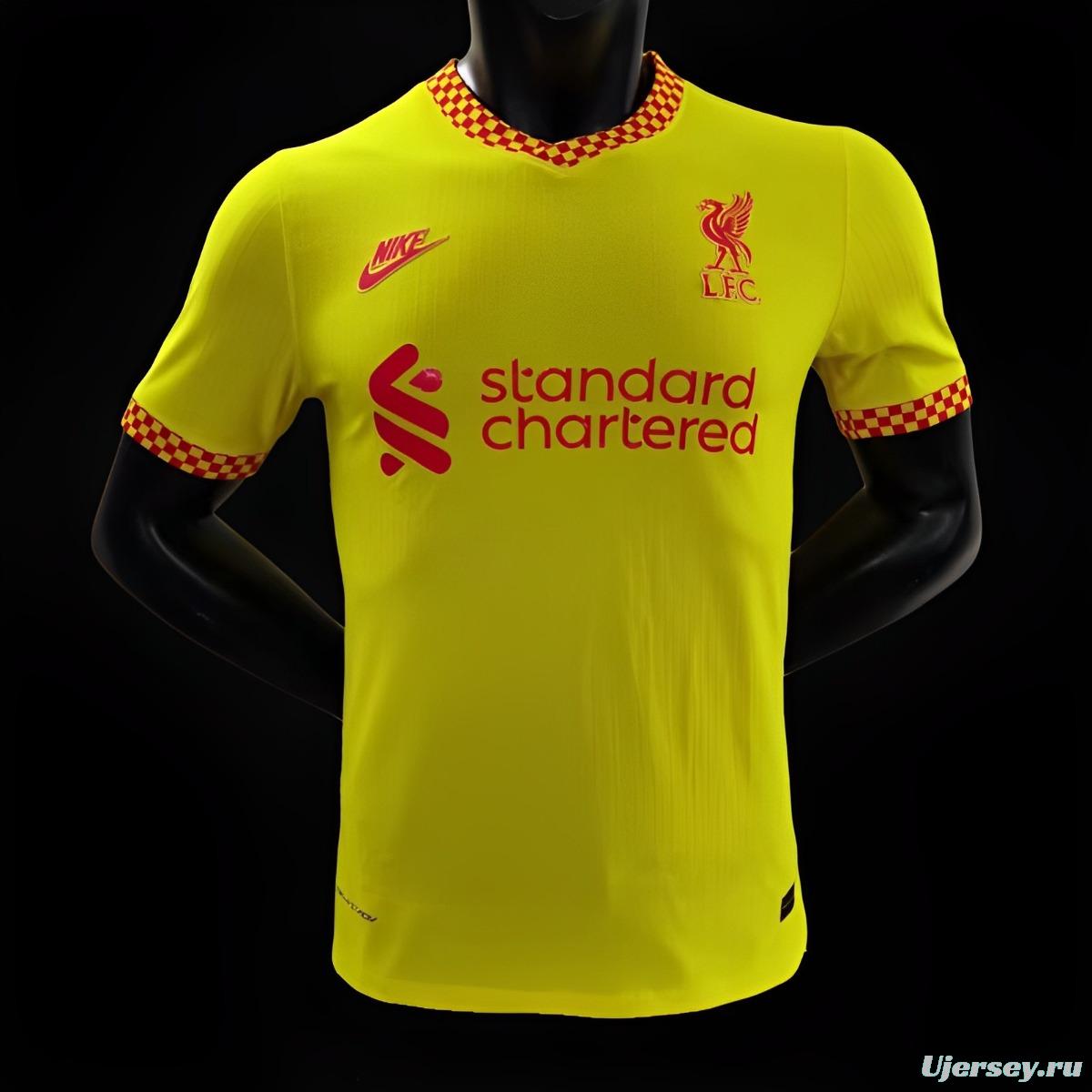 Player Version 21/22 Retro Liverpool Third Yellow Jersey