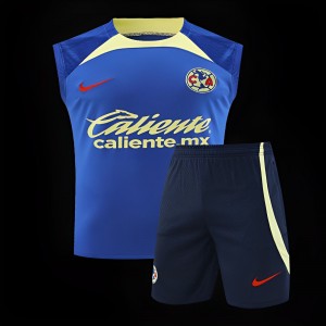 24/25 Club America Blue Vest Jeresy+Shorts