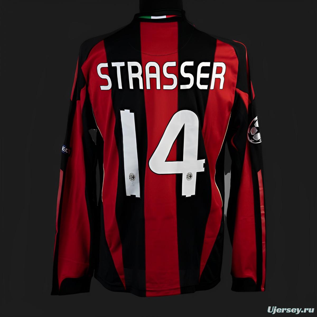 Retro 10/11 AC Milan Home Long Sleeve Jersey