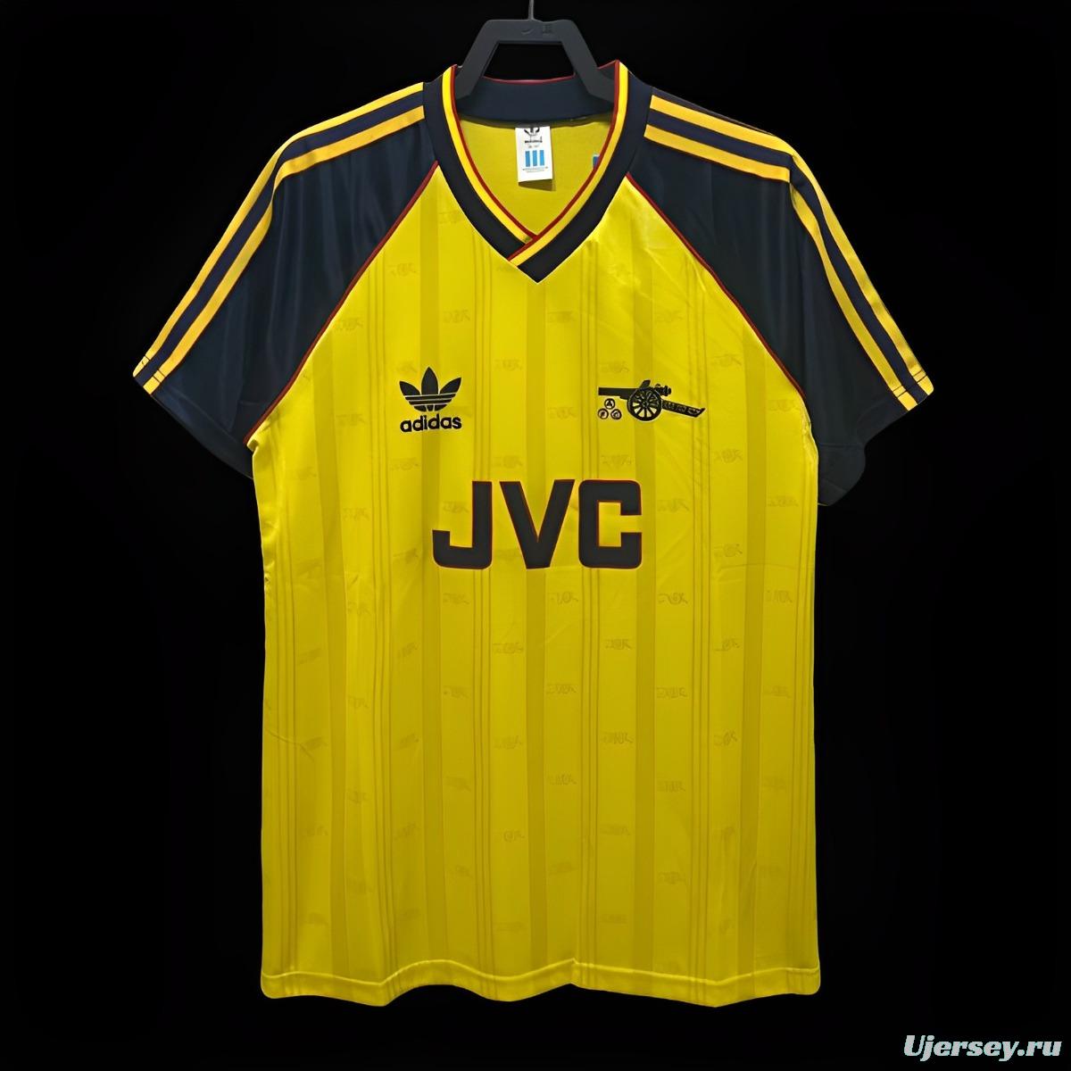 Retro 88/90 Arsenal Away Yellow Jersey