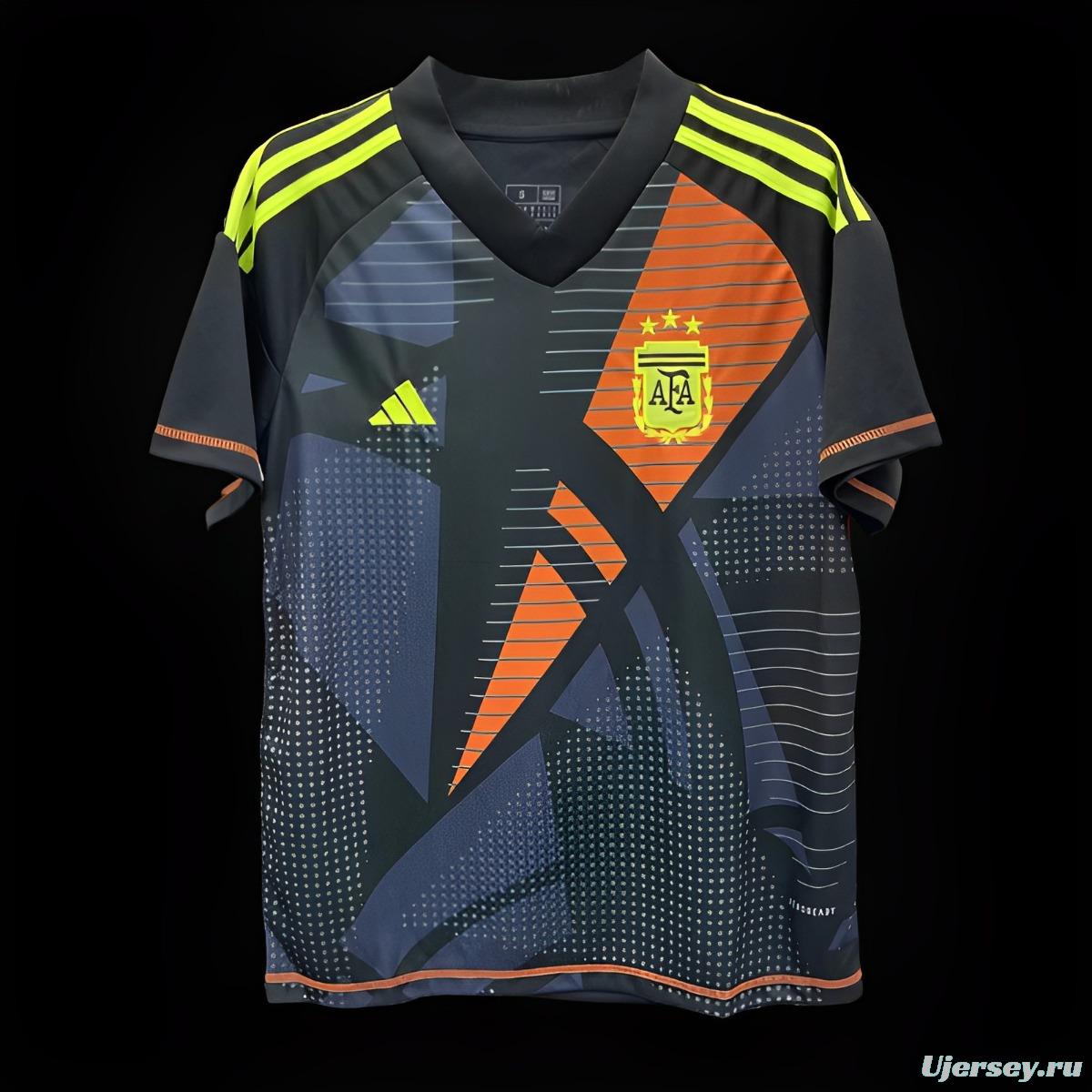 2024 Argentina Black Goalkeeper Jersey