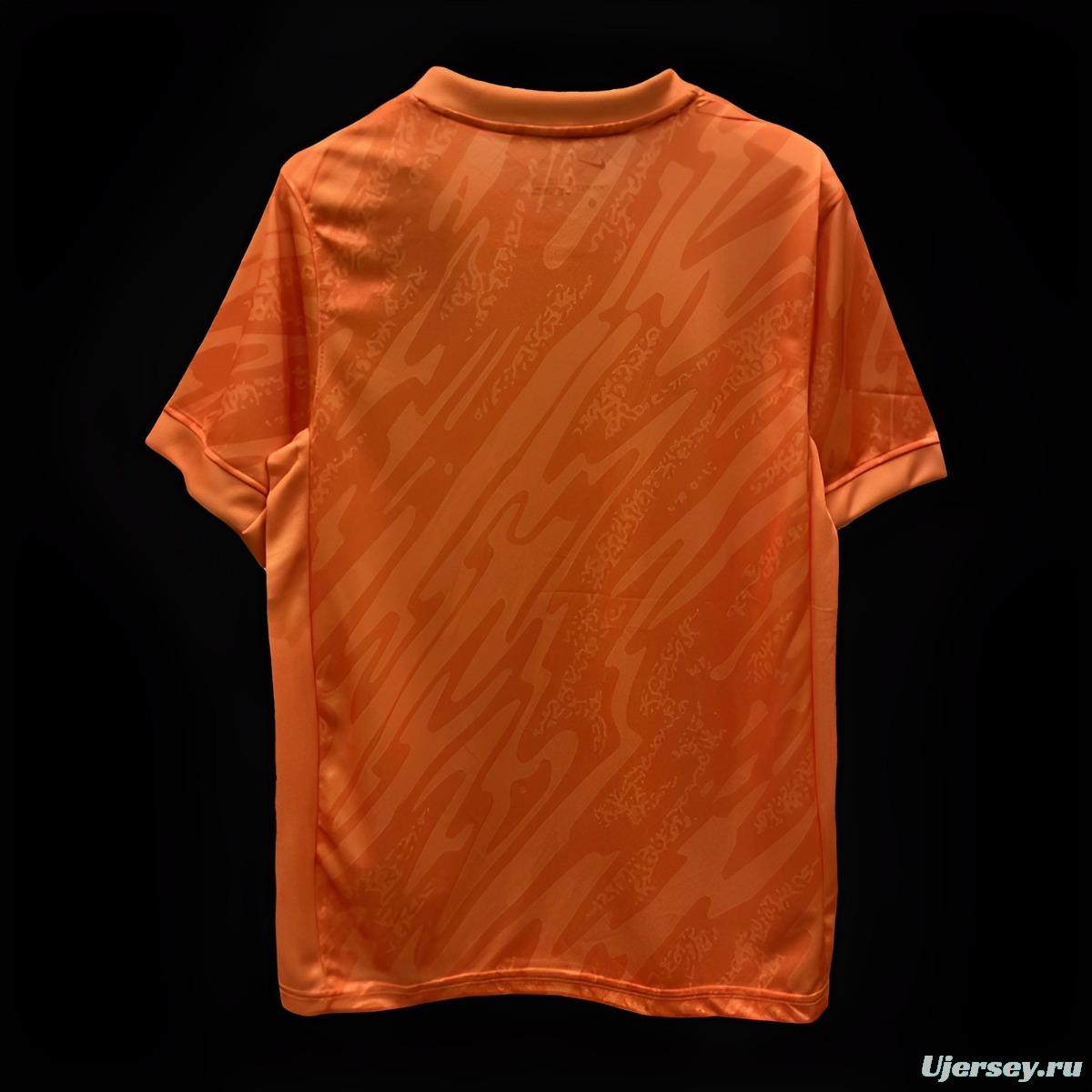 2024 England Orange Goalkeeper Jersey