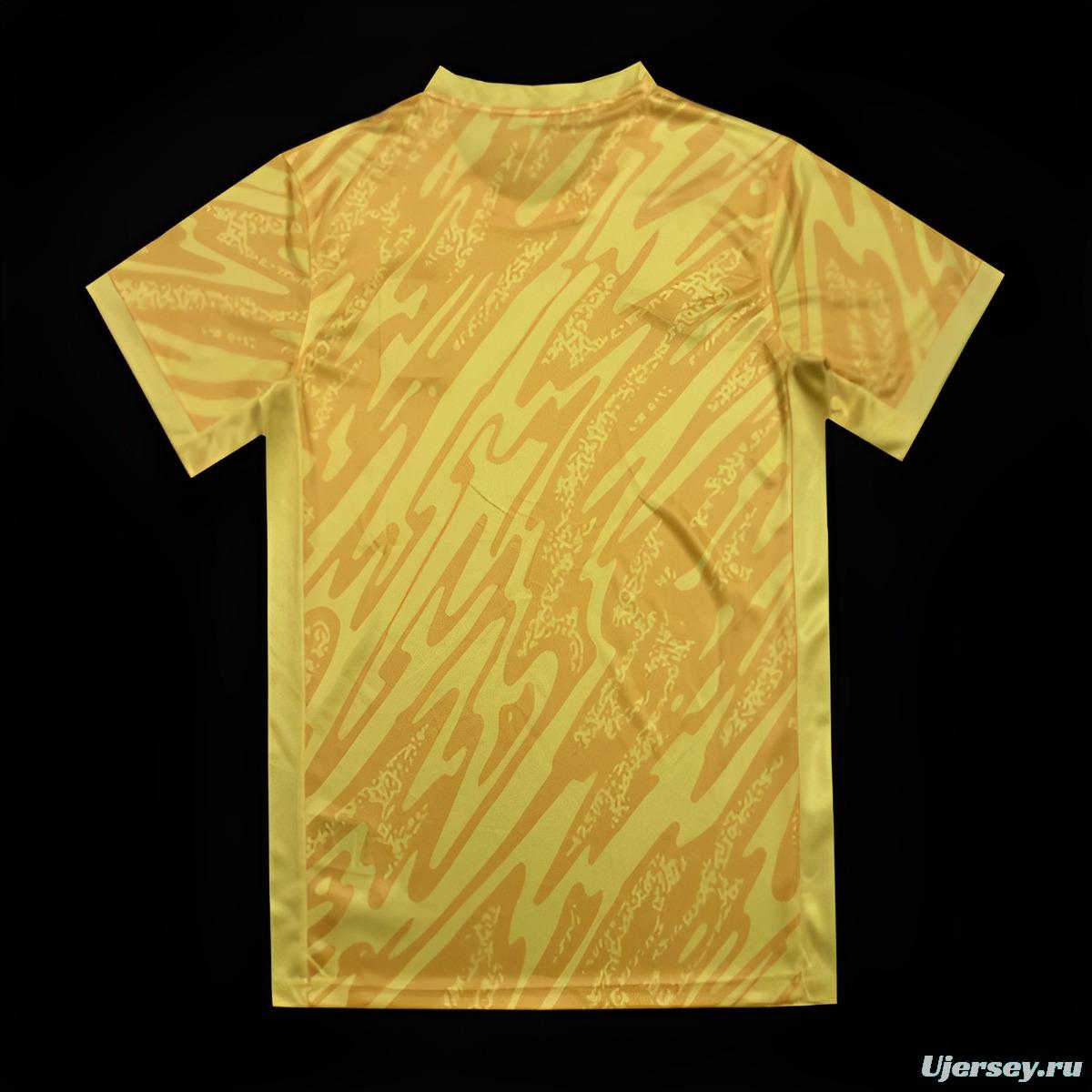 2024 Portugal Yellow Goalkeeper Jersey