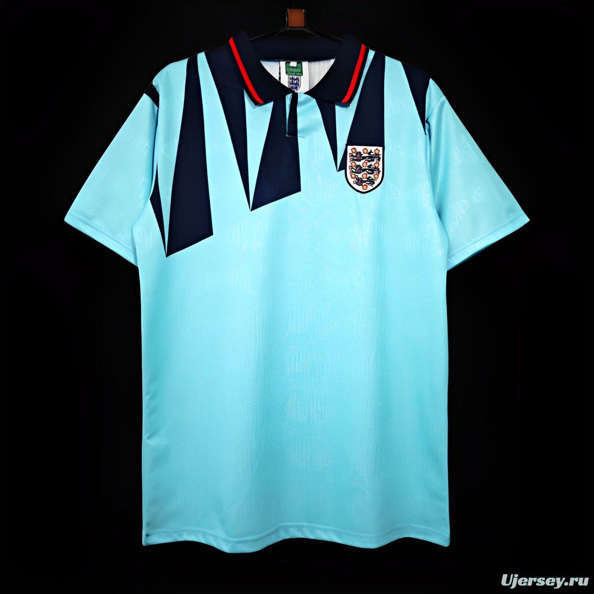 Retro 1992 England Third Blue Jersey