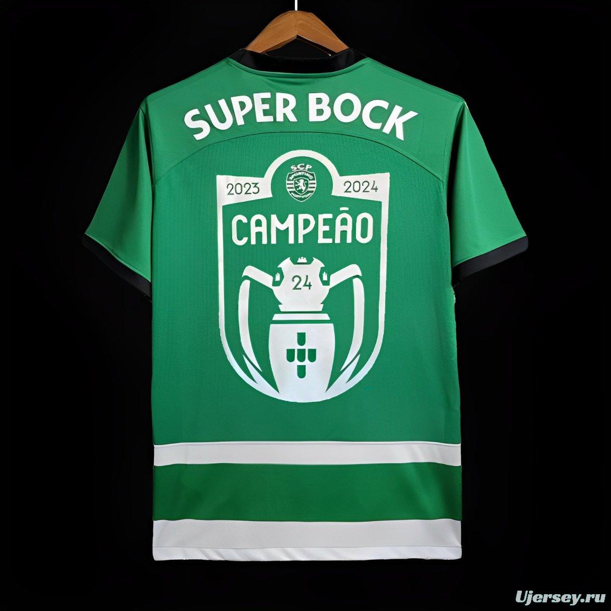 23/24 Sporting CP Home Campeao Printing Jersey