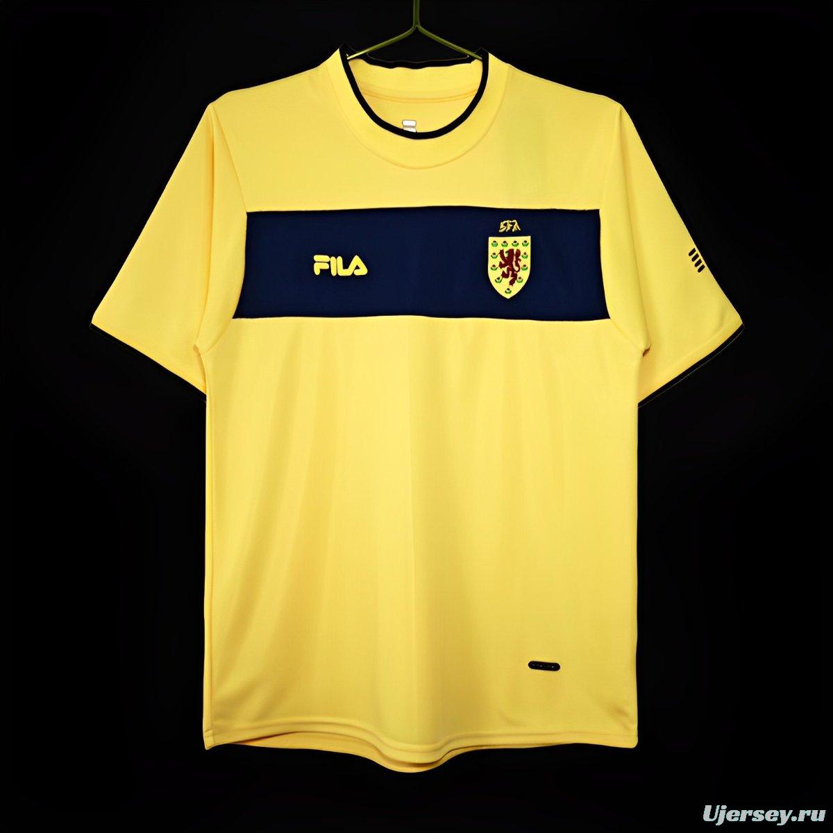 Retro 2012 Scotland Away Yellow Jersey