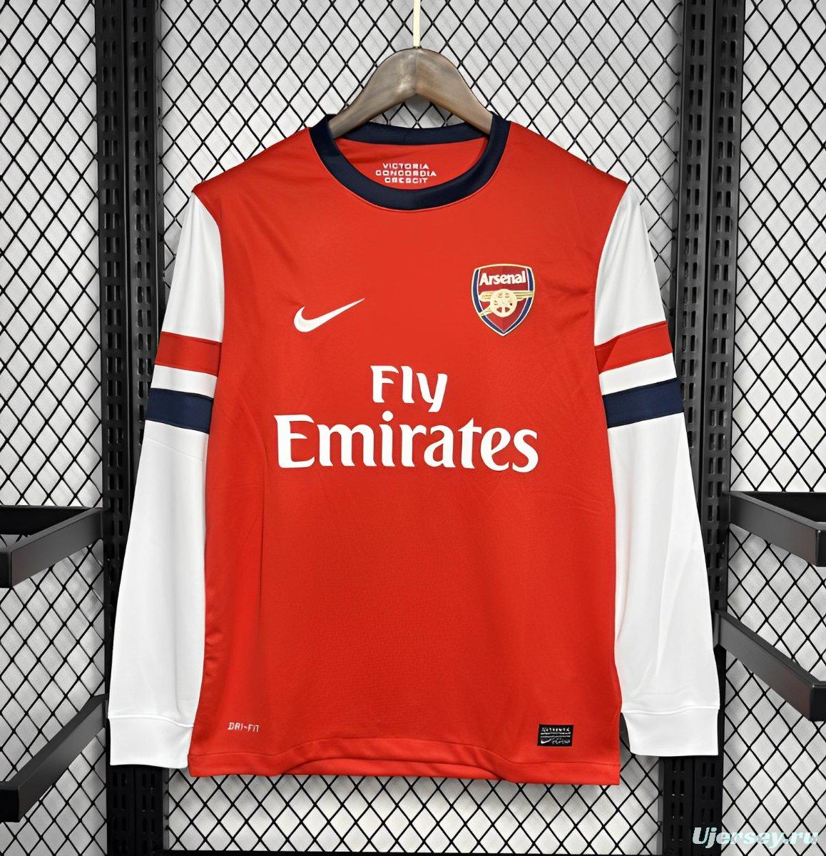 Retro 12/13 Arsenal Home Long Sleeve Jersey