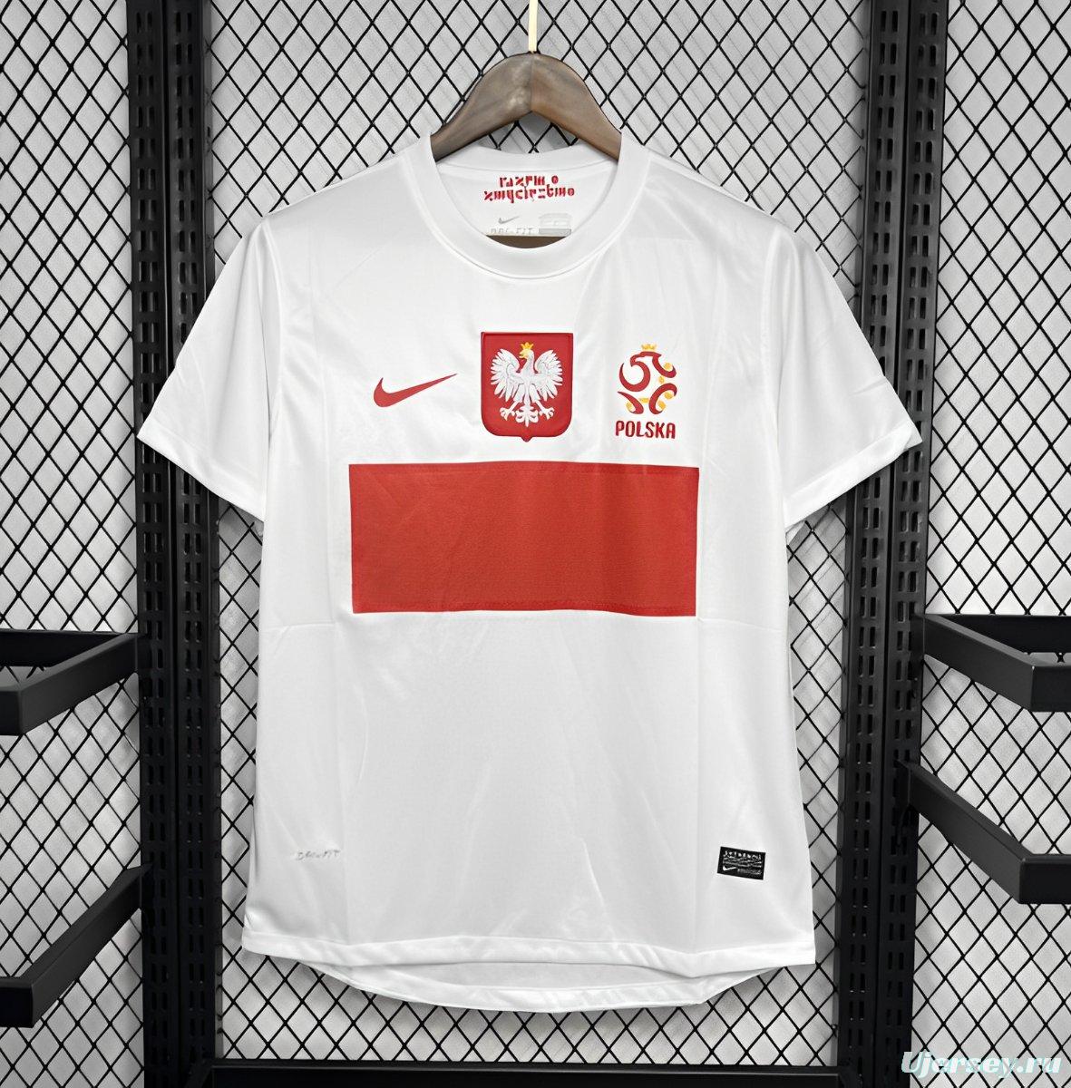 Retro 2012 Poland Home Jersey